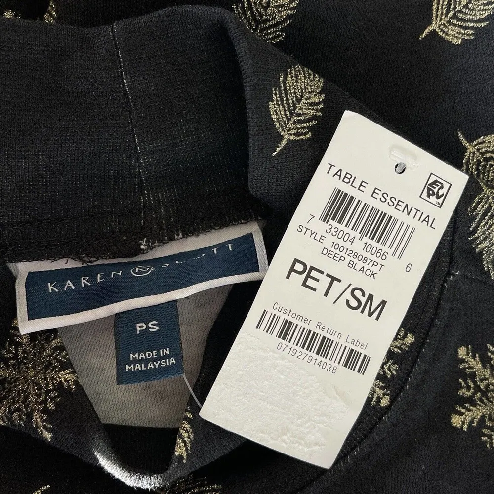 Karen Scott Petite Small PS Top Holiday Snowflake Long Sleeve Stretch Mock Neck - Image 6