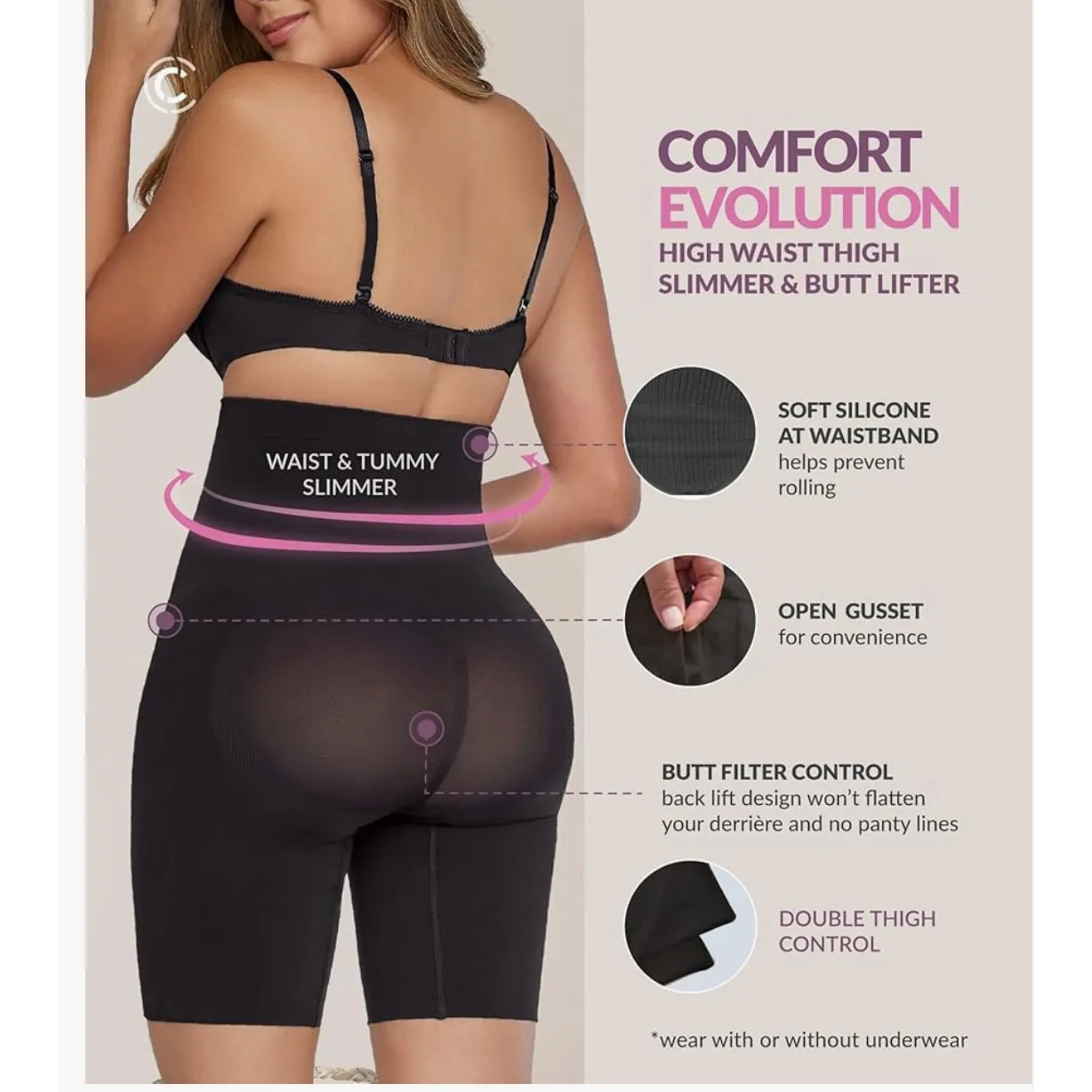 Brand New Curveez Women's Size XL Comfort Evolution Hi - Image 3