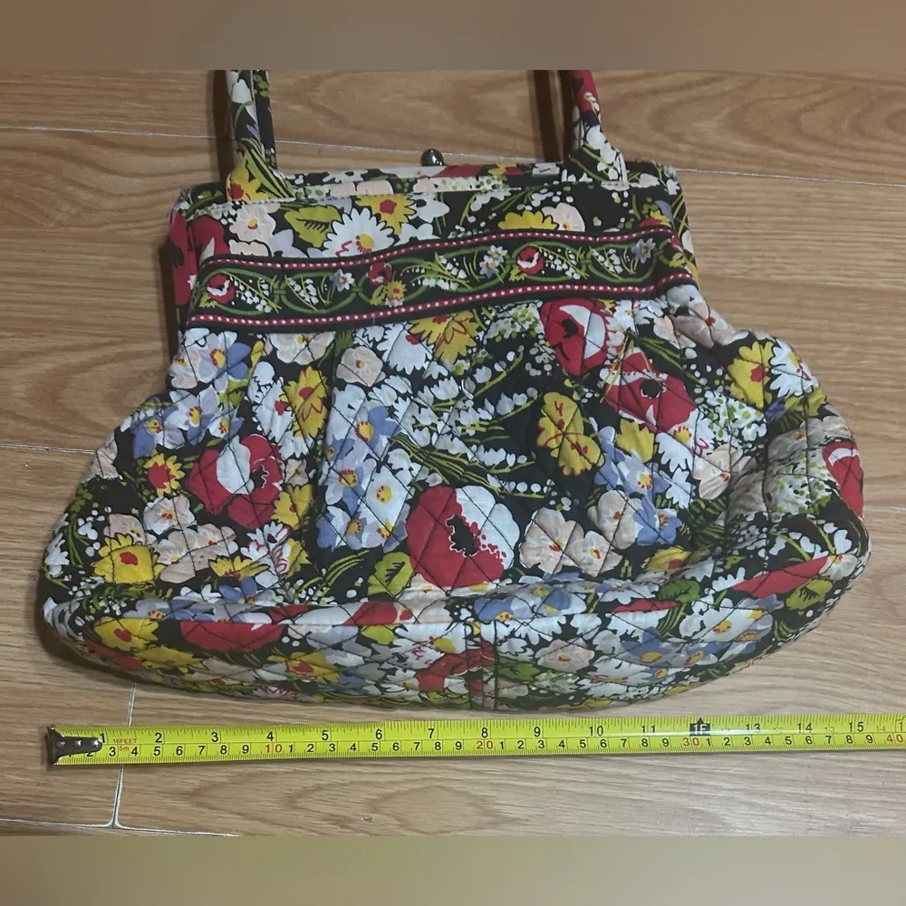 Vintage style Vera Bradley Quilted Alice Poppy Field Floral Handbag Purse - Image 10