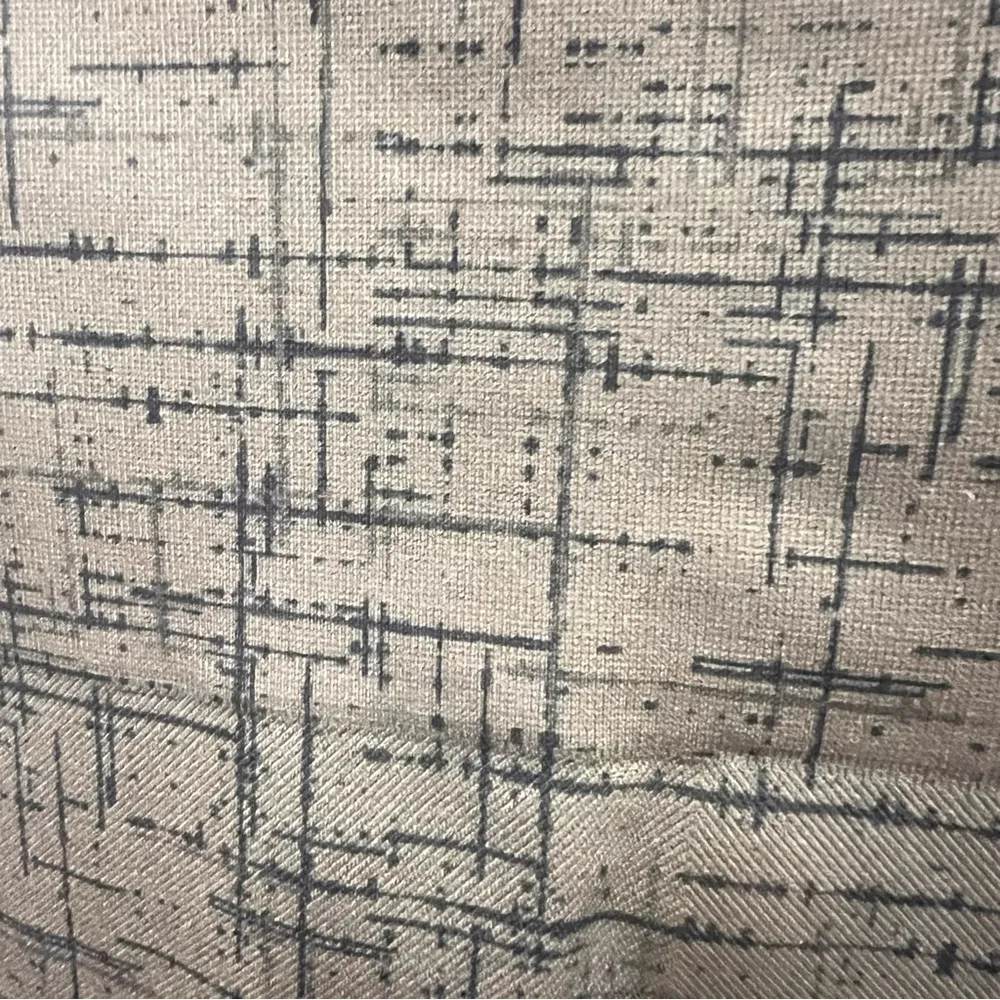 army green with black pattern full length leggings w/wide waistband size L - Image 6