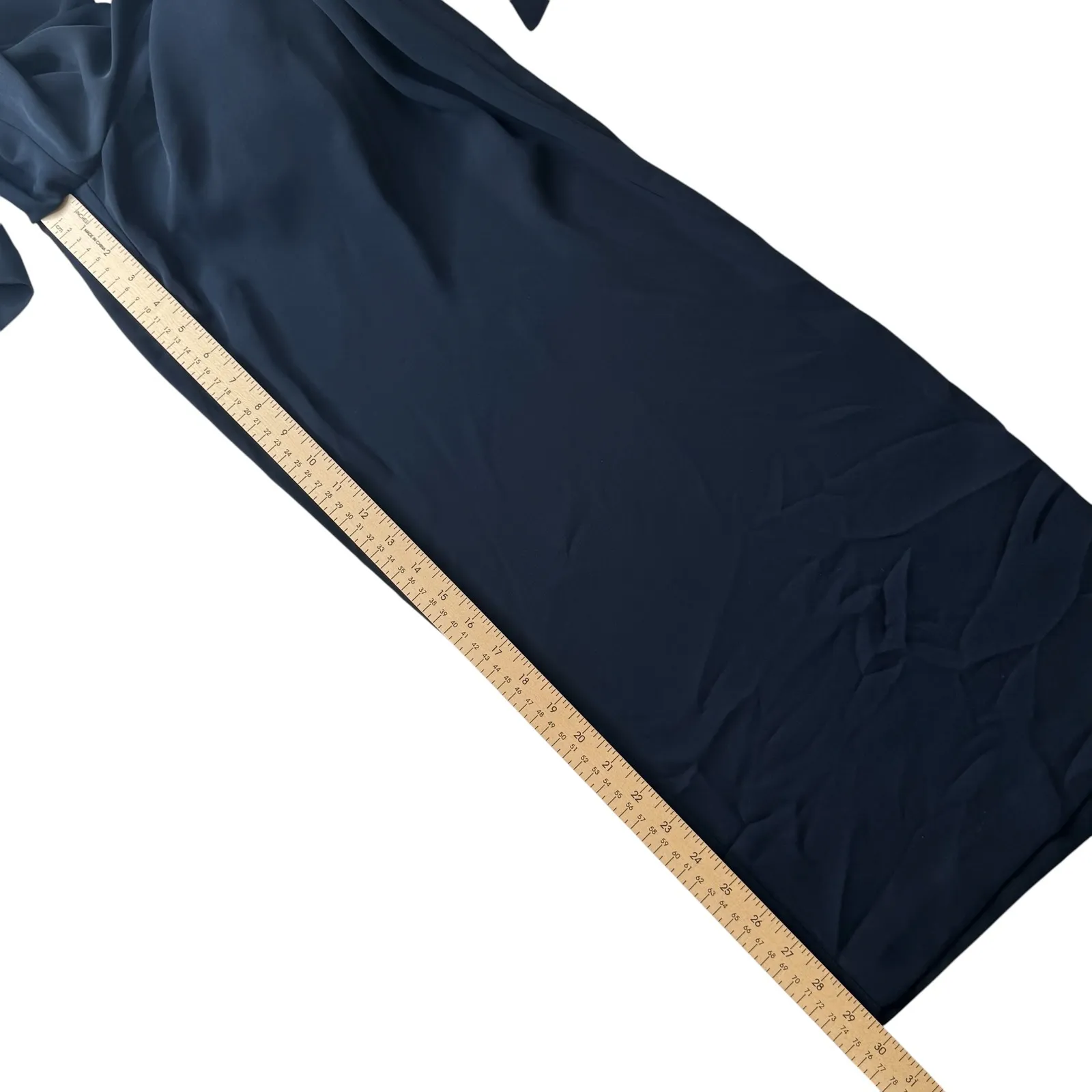 Eliza J Wide Leg Jumpsuit Size 16 Navy Blue‎ V-Neck Tie Waist Evening Formal - Image 16