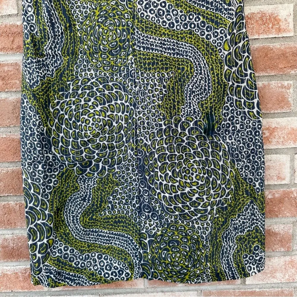 Trina Turk Shimmer Metallic Sleeveless Dress Blue Green Women’s 10 - Image 8