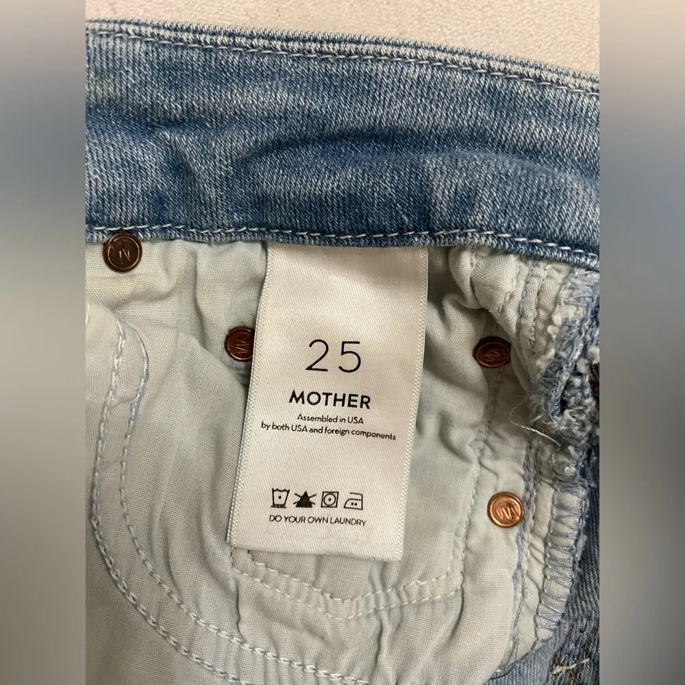 Mother Denim The Looker Crop Swimming Pool Sunday Blue Size 25 - Image 10