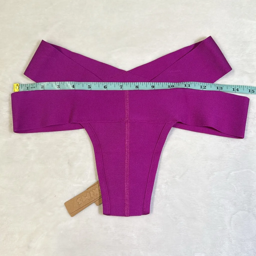 SKIMS Women’s Knit Swim Strappy Bikini Bottom- Lollipop- Size Small - Image 8