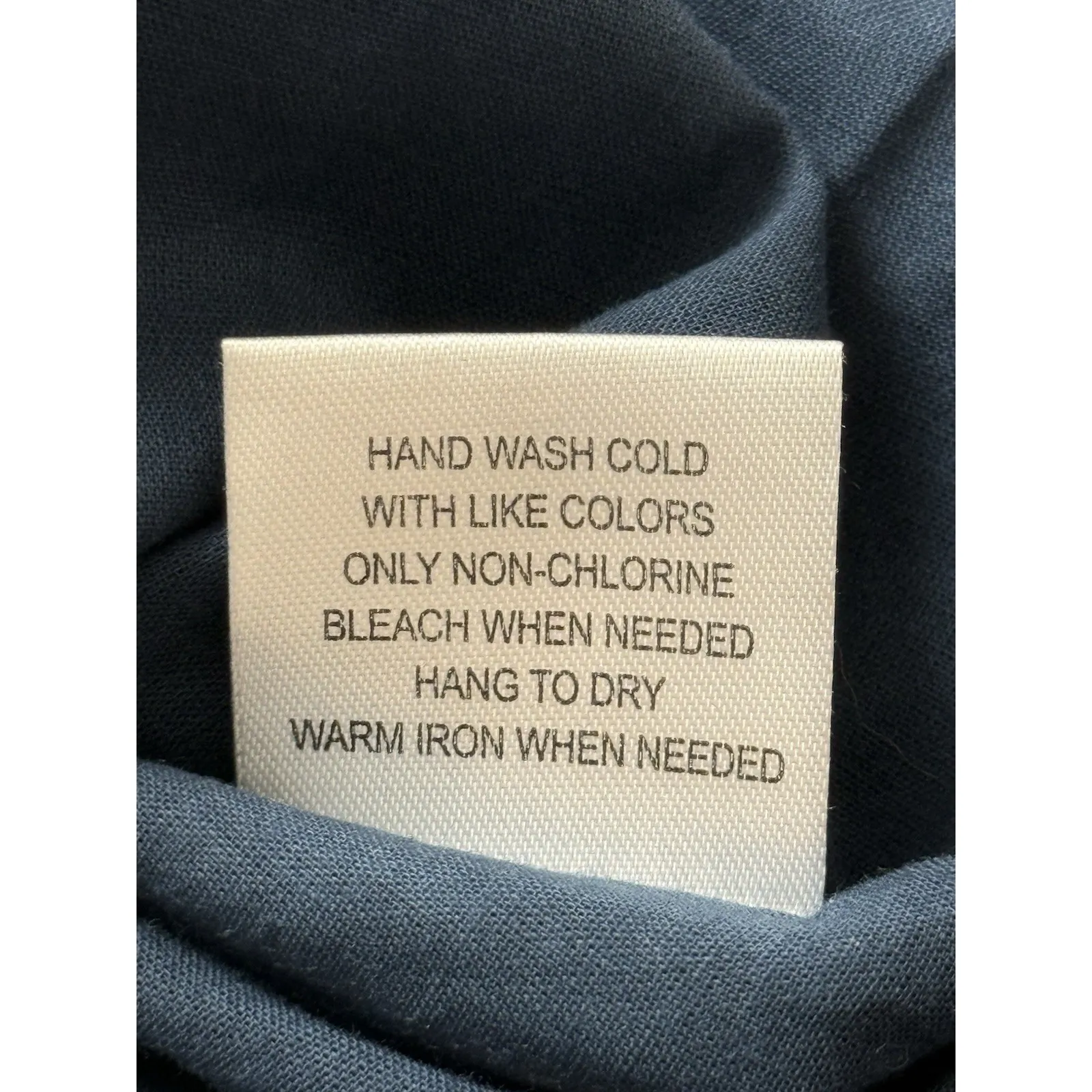 Modcloth Linen Blend Sleeveless Dress Size 14 Navy Blue Button Up Retro - Image 5