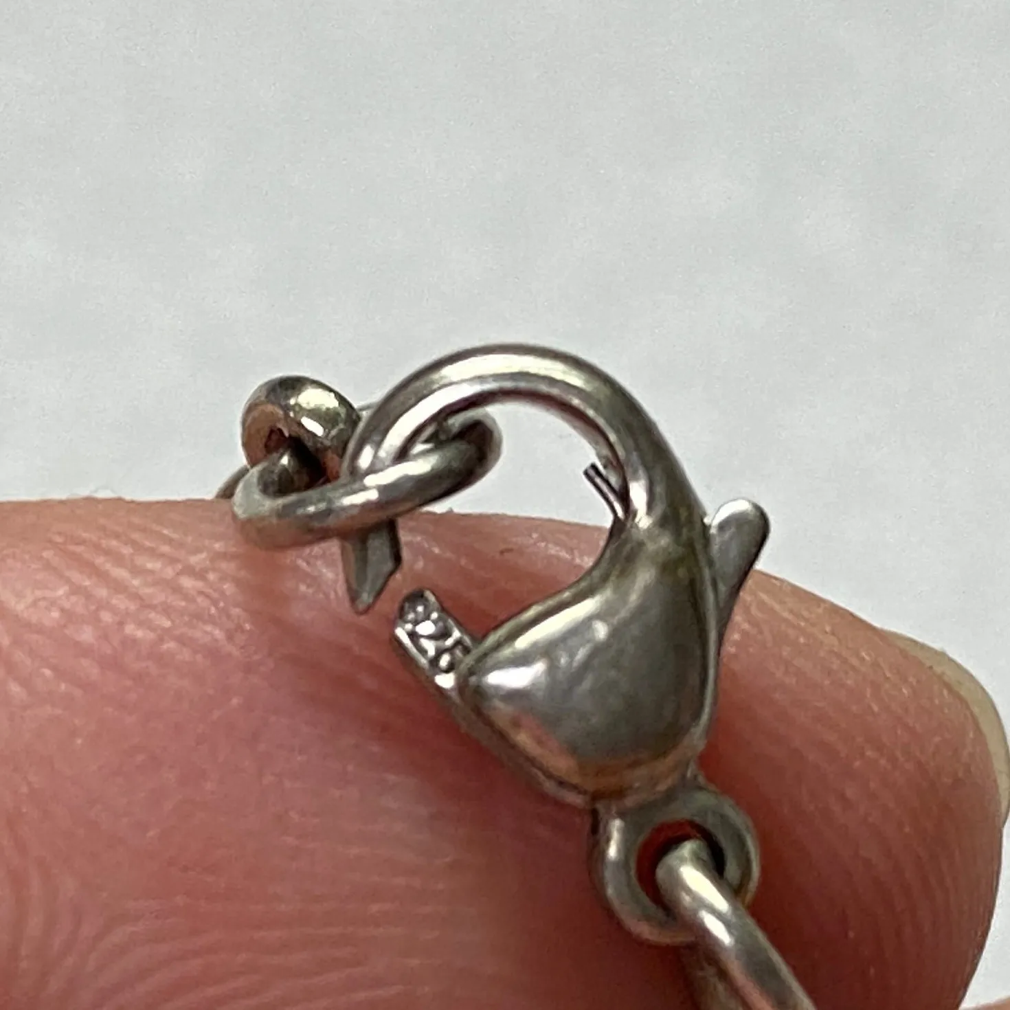 JAMES AVERY 925 Sterling Silver Figaro Chain Bracelet w/ Extension Lobster Clasp - Image 5