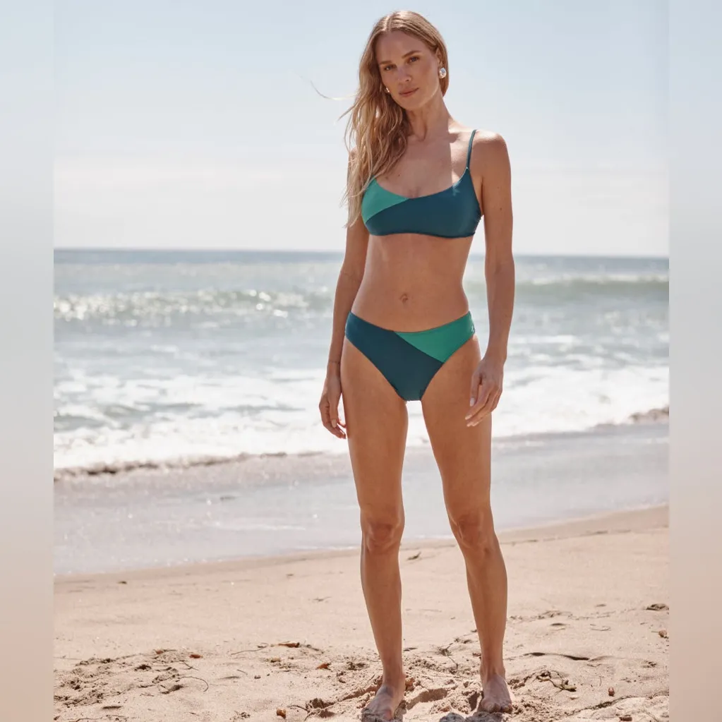 Summer Salt Best Seller The Marina Bikini Top + Diagonal Mid Rise Bottom Set - Image 3