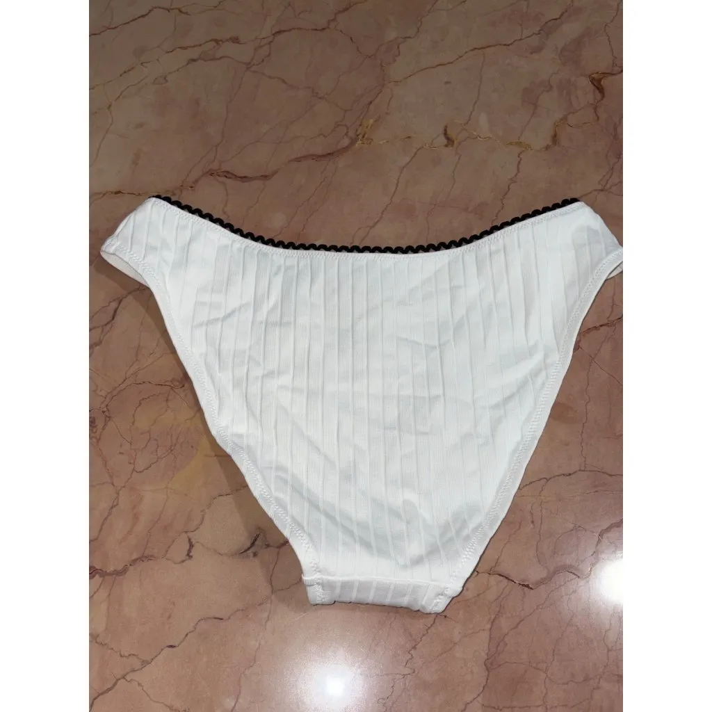 Solid & Striped The Daphne Bikini Bottom in Marshmallow Medium New Womens - Image 7