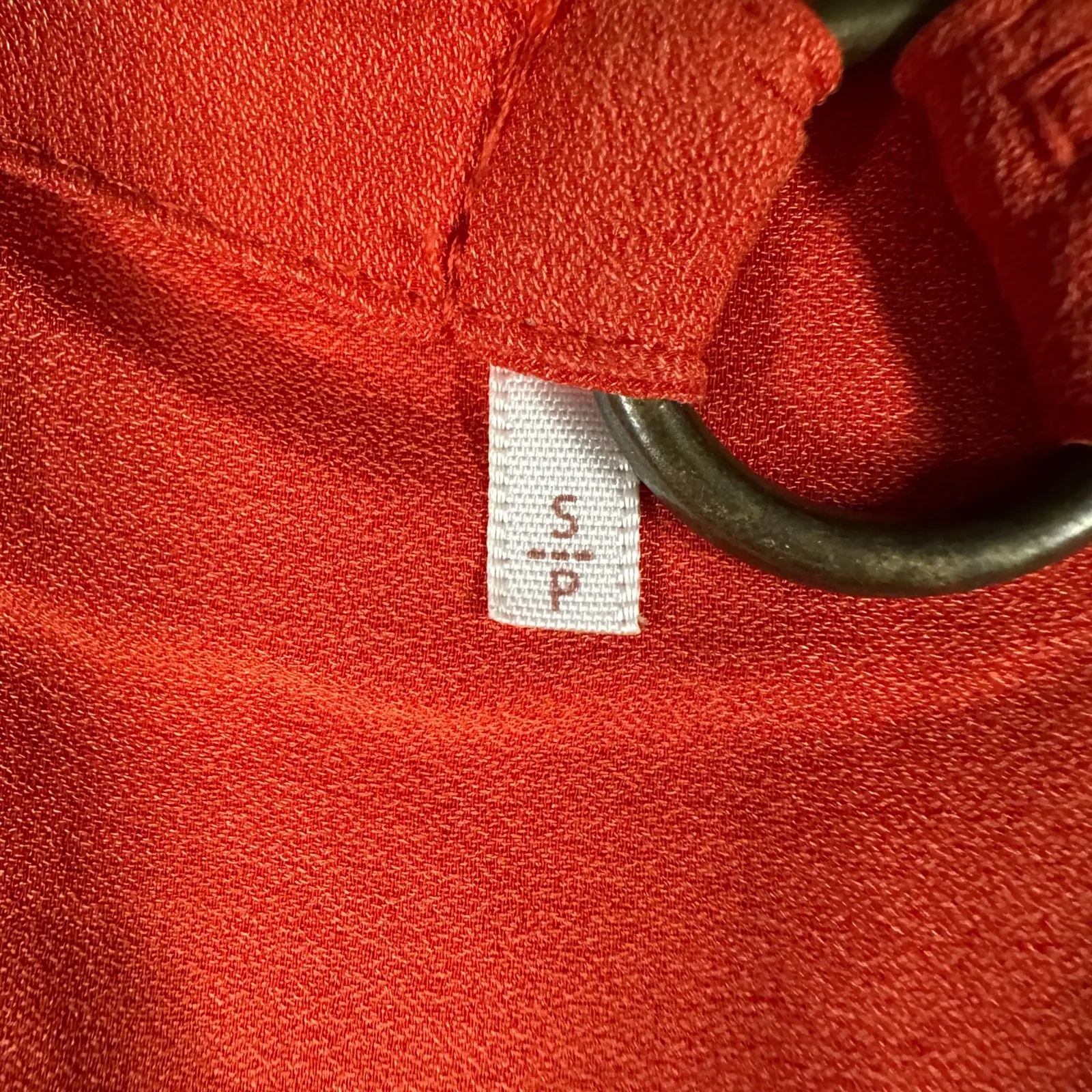 Free People Sleeveless Blouse Small Orange Sleeveless Draped Ring Detail Top - Image 5