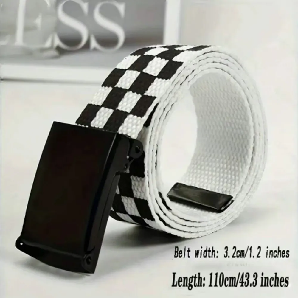 Black & White checkered emo scenecore belt - Image 5