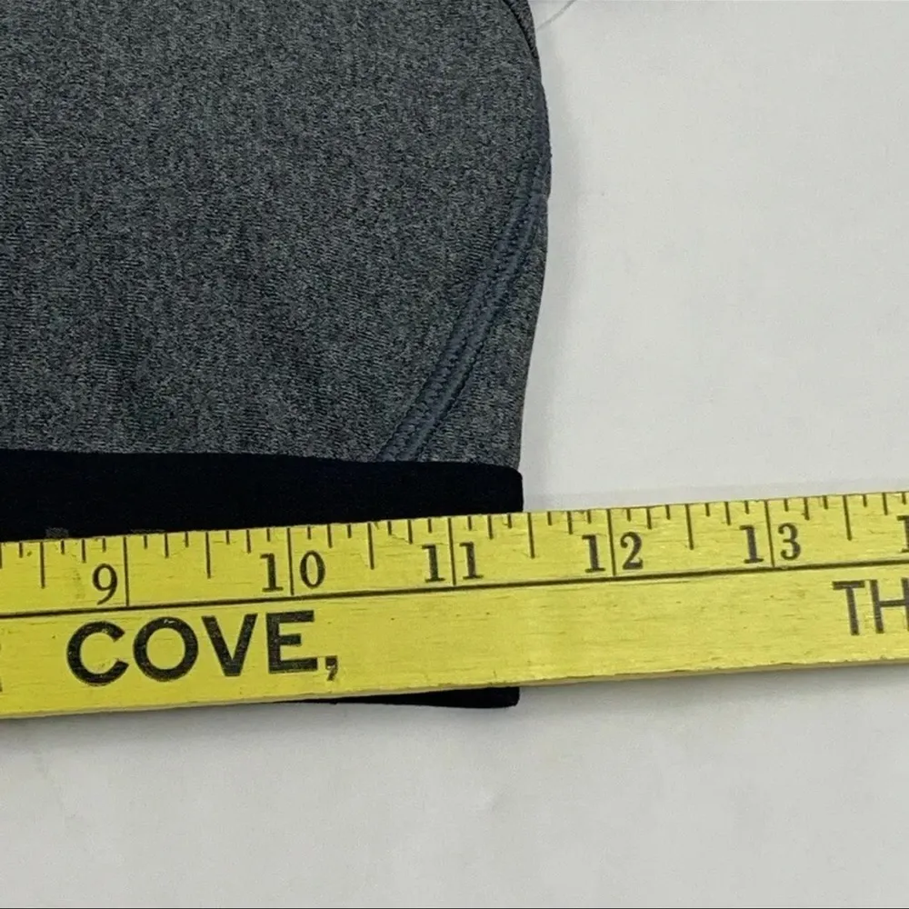 NEW Under Armour Mid Impact Sports Bra Athletic Active Compression Black Grey - Image 8