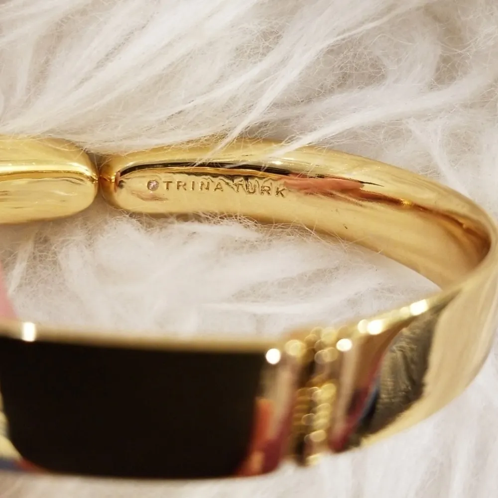 💕TRINA TURK💕 Black Tortoise Hinge Bracelet - Image 6