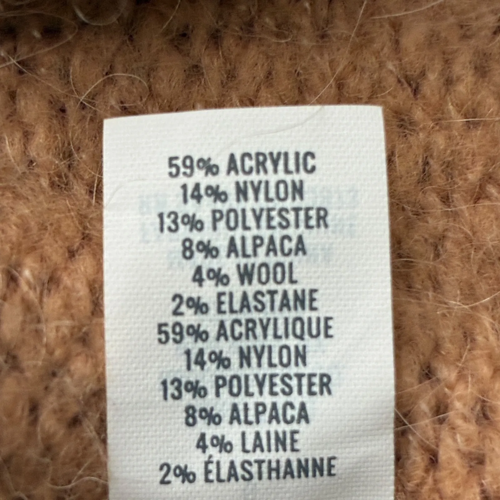 Aerie Brown Knit Wrap Sweater Dress Belted Bell Sleeve Cozy Lounge Size L - Image 6