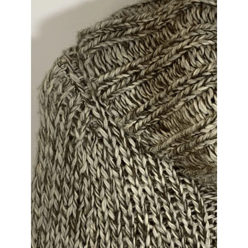 Rip Curl Women's Cowl Neck Tunic Pullover Sweater Cable Knit Brown One Size - Image 4