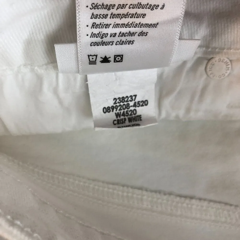 Paige Womens Skyline Ankle Peg Jeans Crisp White Denim Size 27 - Image 6