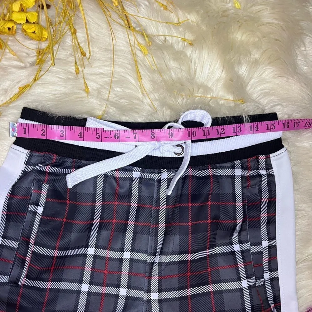 Screenshot plaid red/black/white joggers sz medium Red - Image 7