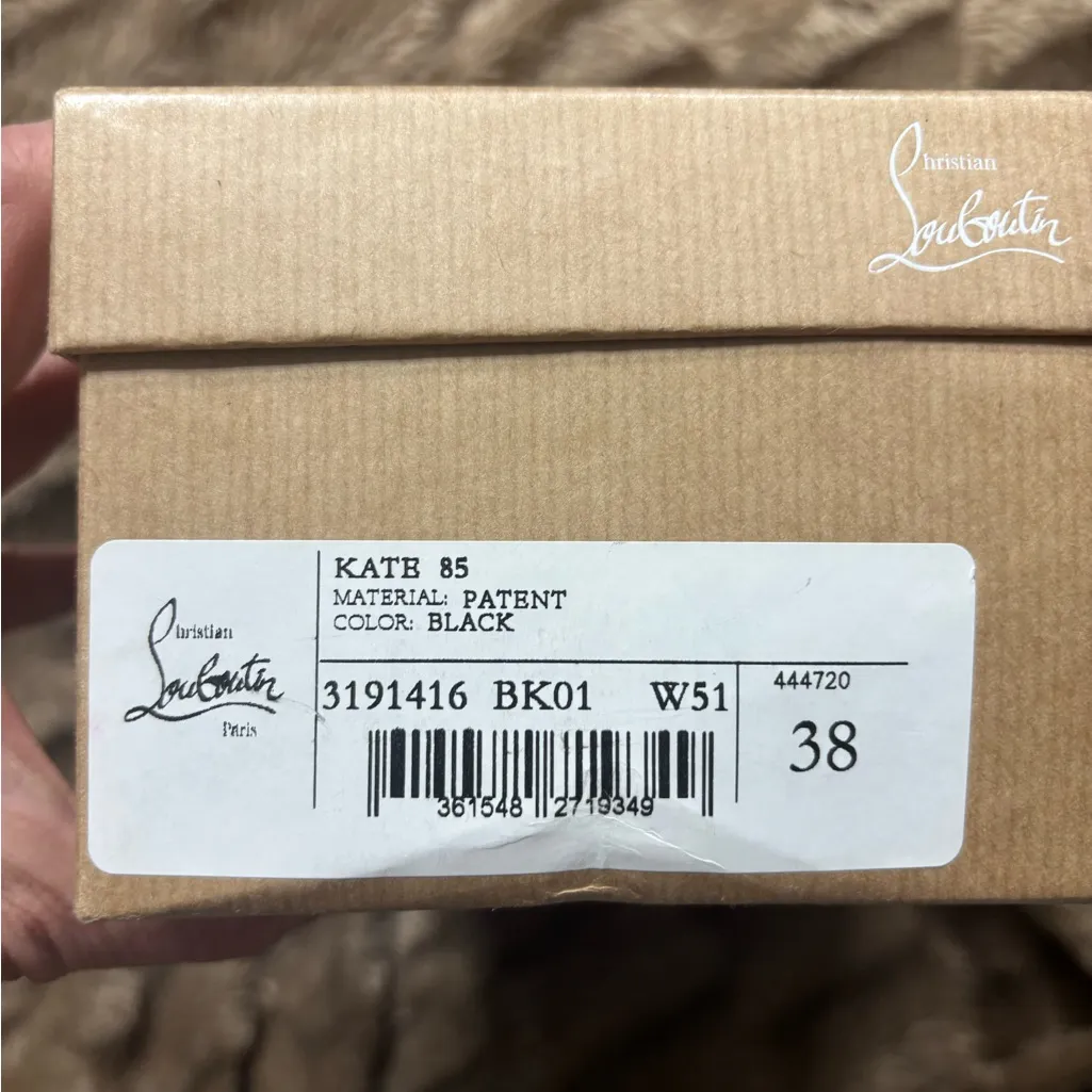 Christian Louboutin Kate 85 mm Pumps - Patent calf leather - Black - Wom… - Image 11