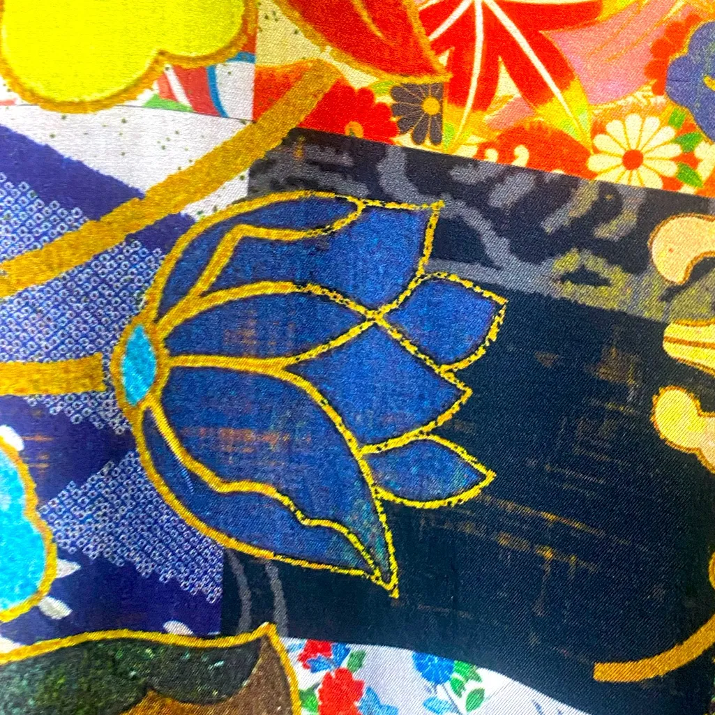 Citron Santa Monica Multicolor
Patchwork Asymmetrical Tunic Top M Blue Size M - Image 4