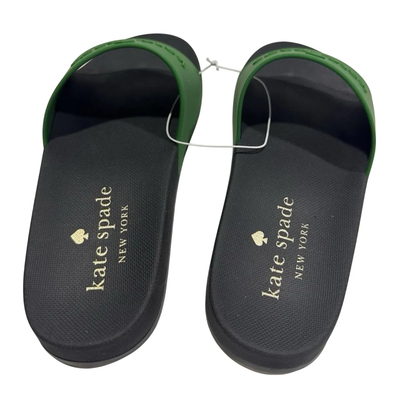 Kate Spade New York Green Logo Slide Sandals Slip On Womens Size 11 - Image 7