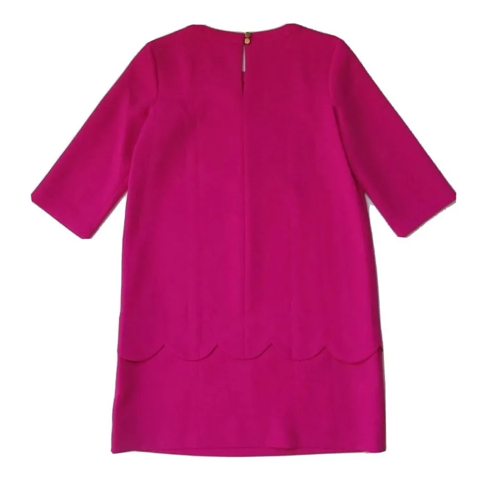 NWT Kate Spade Demi in Sweetheart Pink Scallop Detail Shift Dress 6 $295 - Image 6
