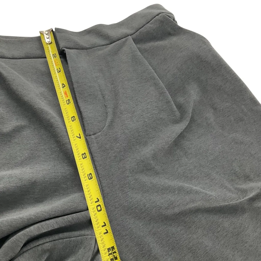 Vuori Womens Elevation Trousers Dark Pewter Heather Wide-Leg Pants L casual work - Image 10