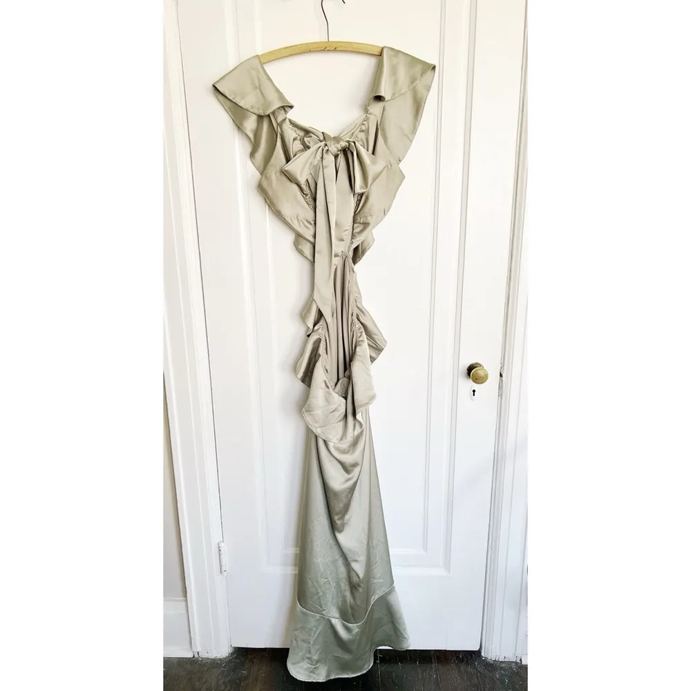 SMYM • Zoey Midi Dress bridesmaid gown Show Me The Ring champagne Luxe Satin - Image 8