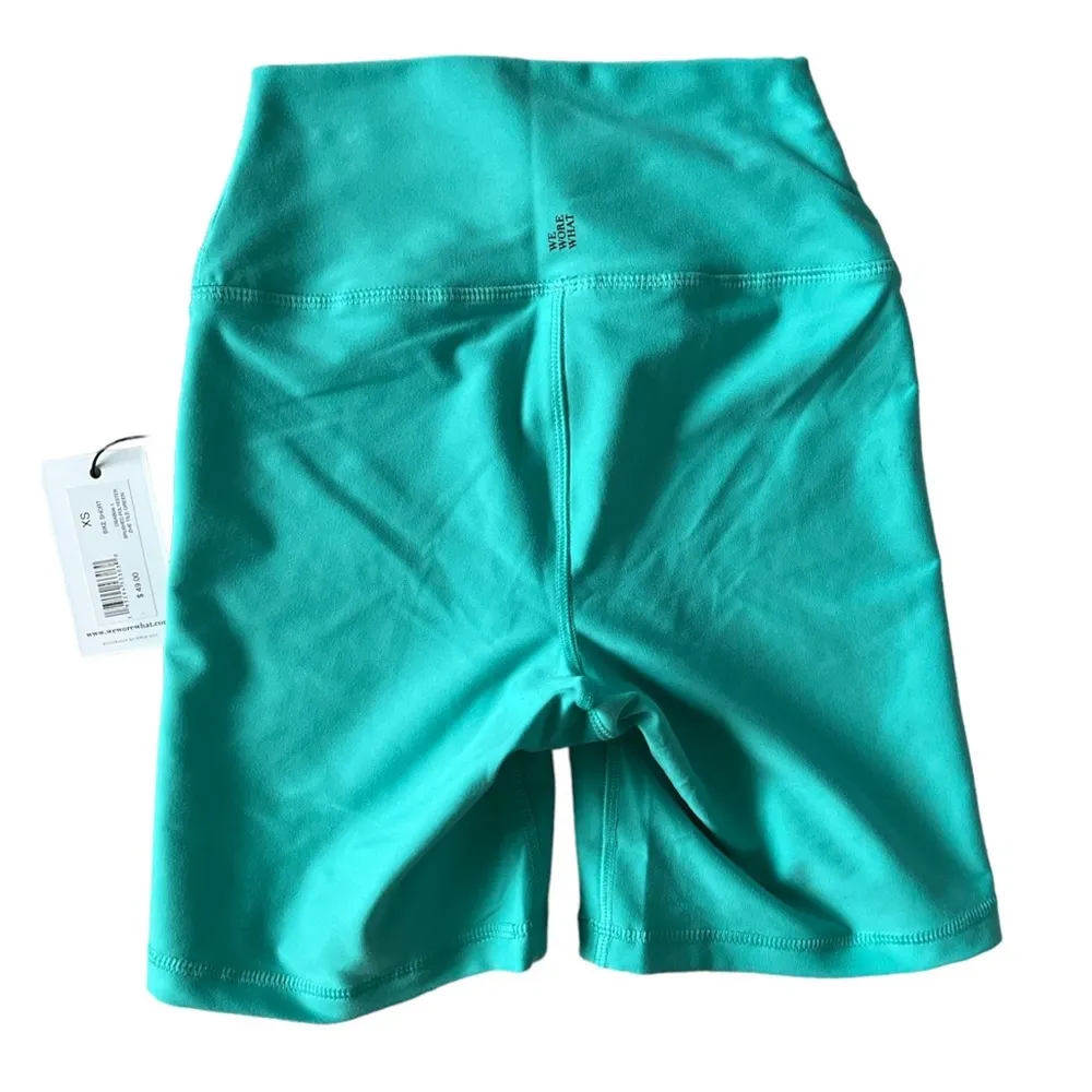 NWT WeWoreWhat Bike Shorts in Tile Green | XS - Image 4