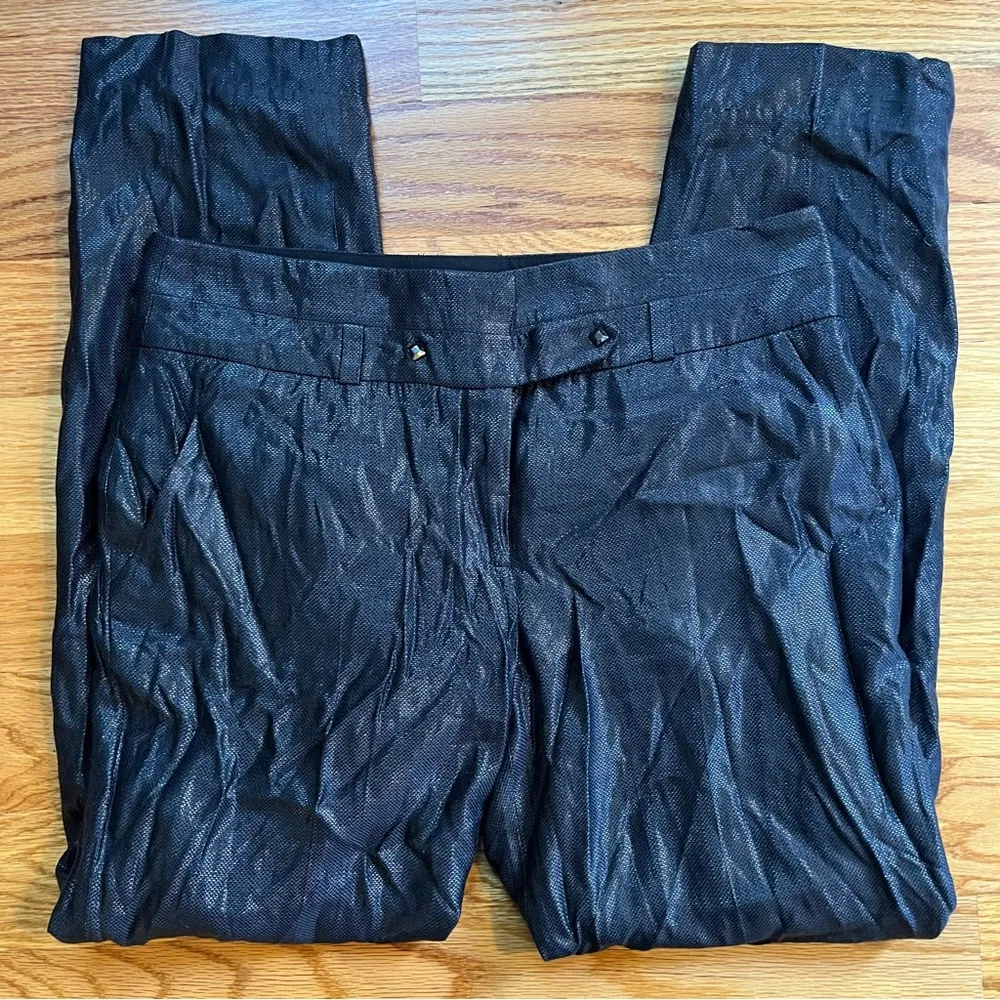 Leifsdottir Shiny Slim Leg Trouser Pants size 6 - Image 2