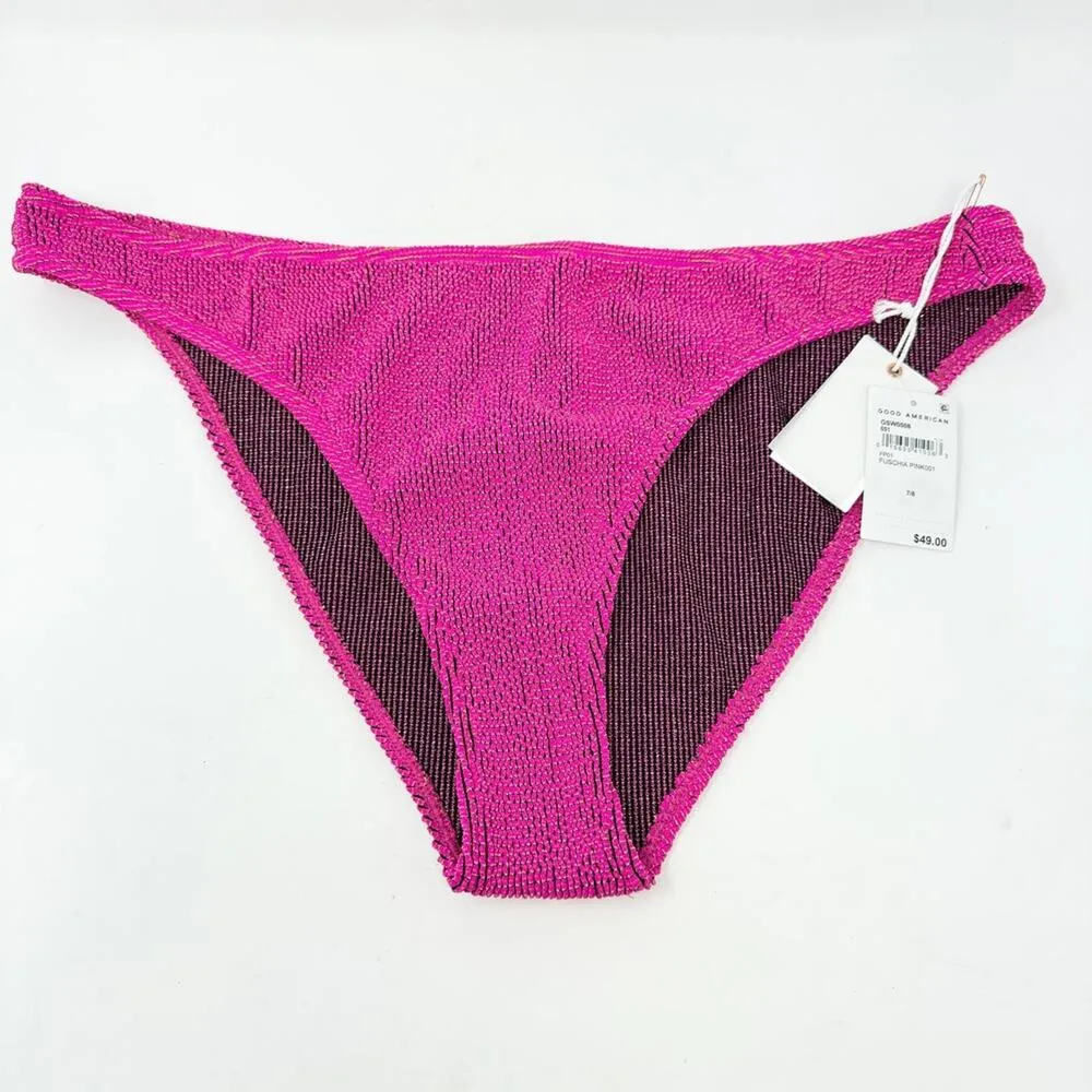 Good American Women Always Fits Good Waist Cheeky Bikini Bottom Pink Size 4X/5X - Image 2