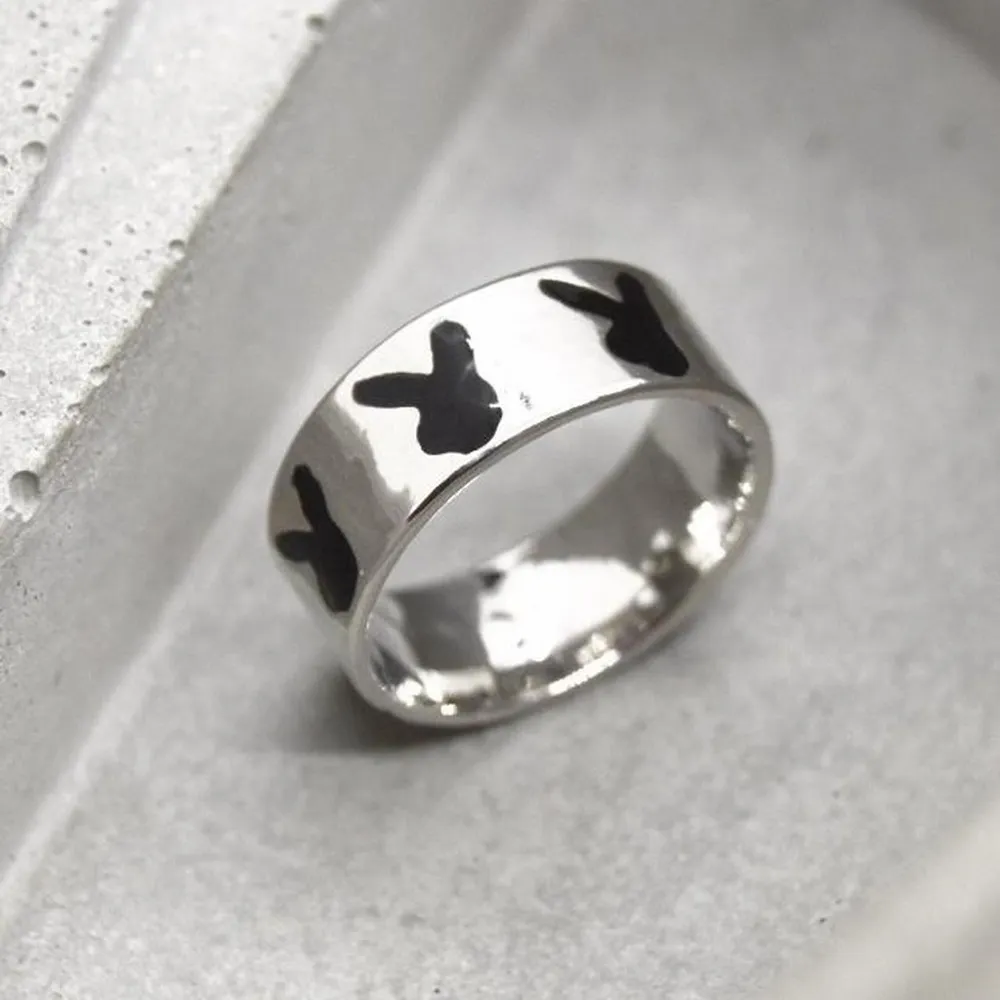 Playboy Bunny Ring Silver - Image 3