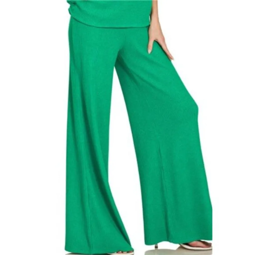 nwt Zenana Sweater Mock Neck Top & Long Pants‎ Set - Image 3