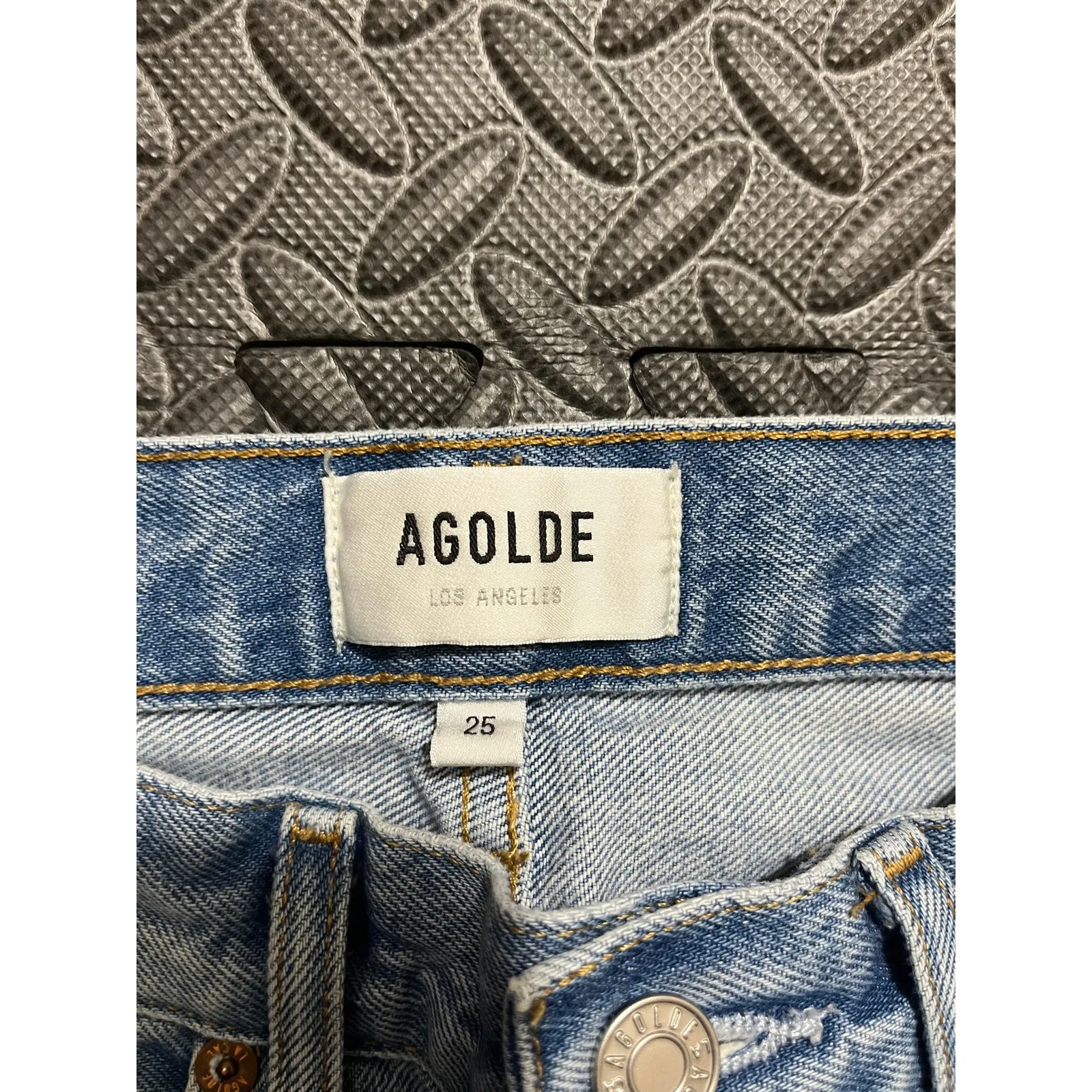 AGOLDE 90's Mid Rise‎ Loose Jeans Light Wash Womens Pants Revolve Size 25 - Image 3