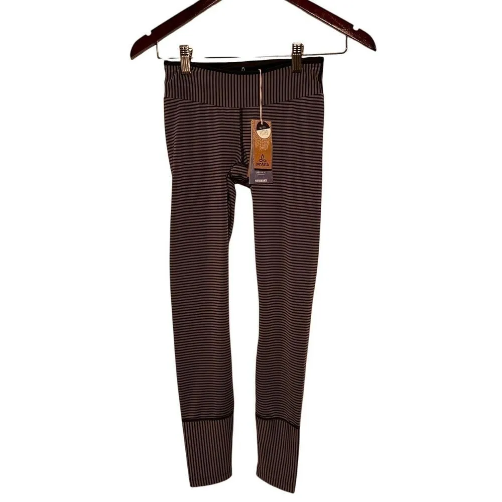 Prana Black Stripe Sapphire Legging NWT Sz. XS - Image 3