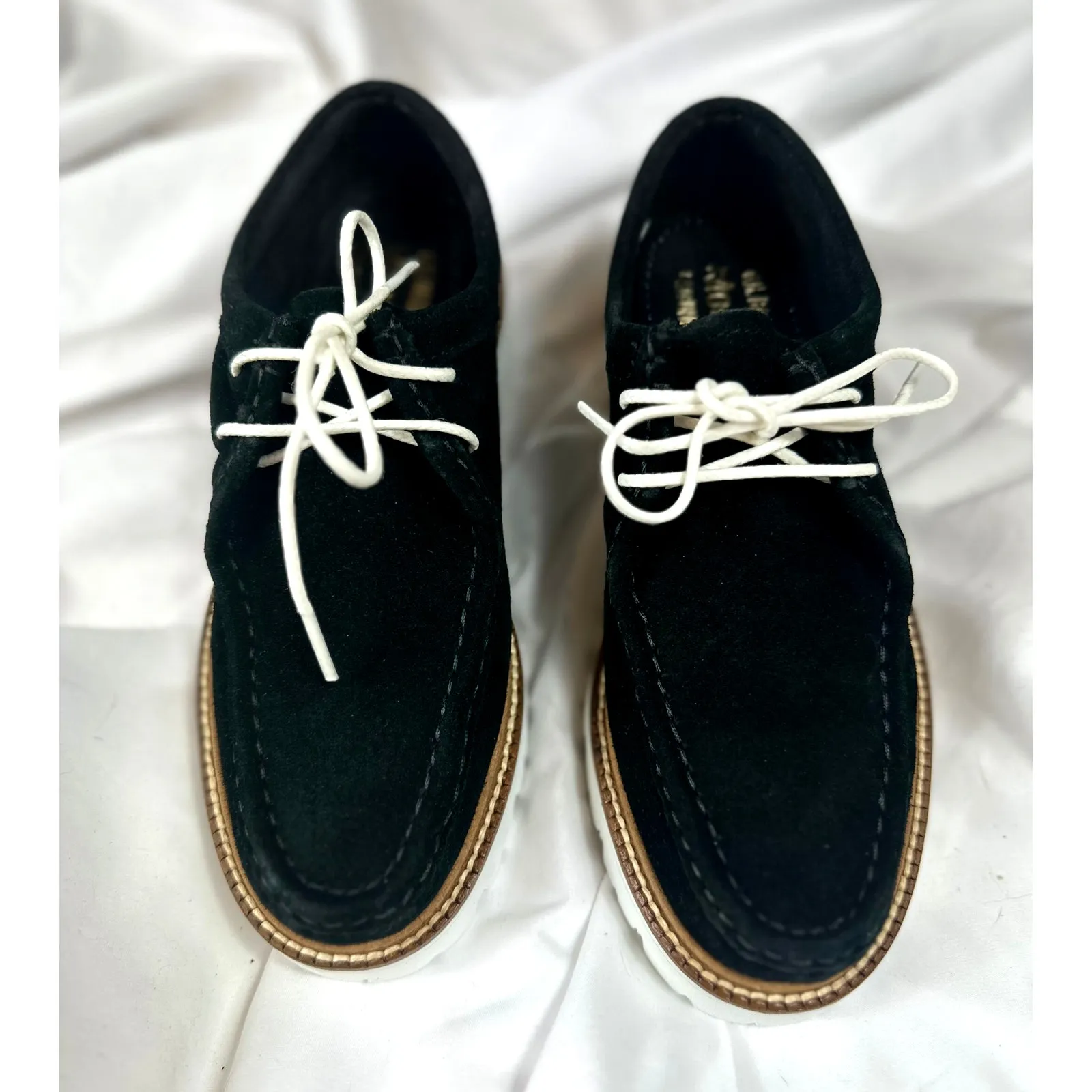 GH Bass Originals Lug Sole Moc Shoes Wallace Suede Black 6.5 - Image 7