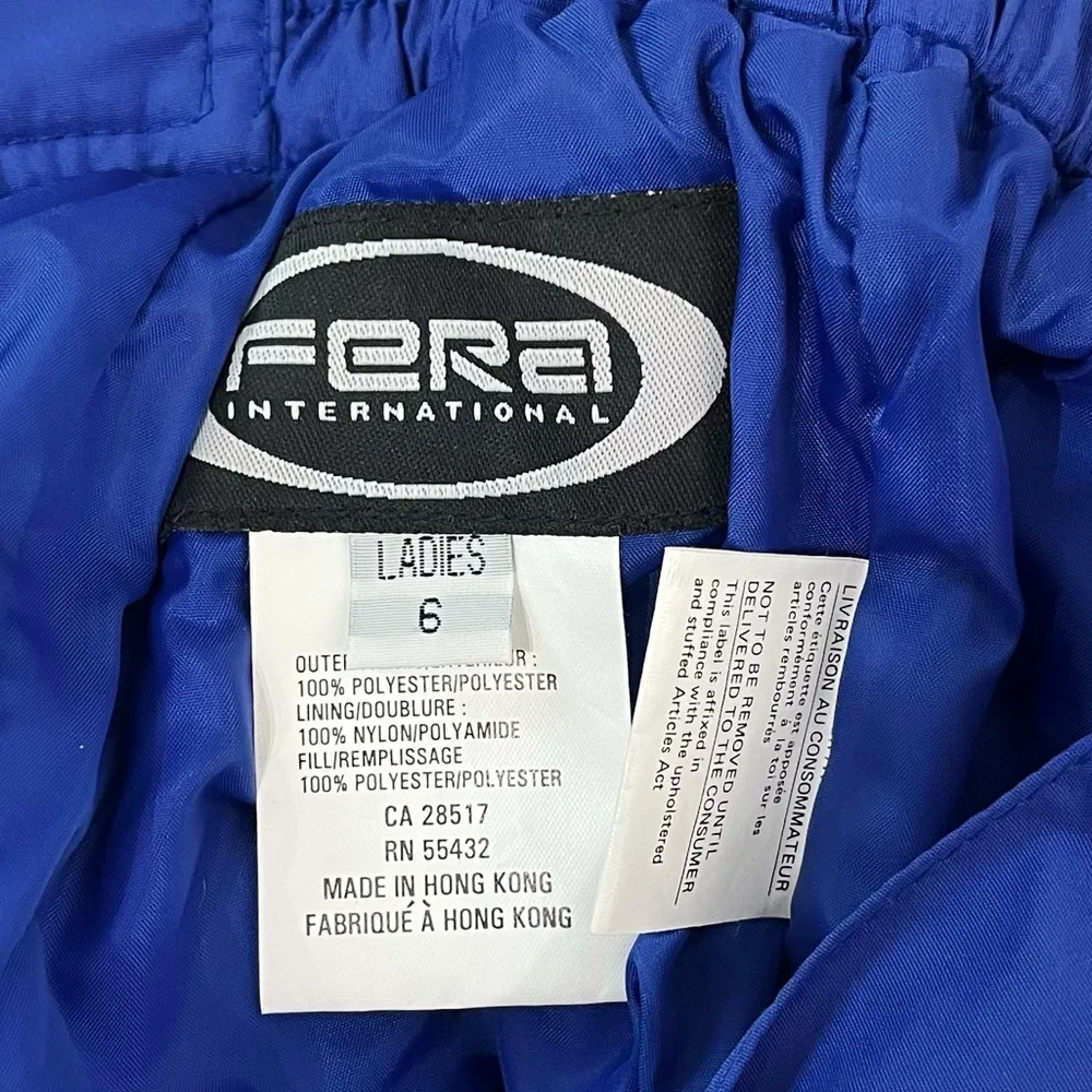 Fera New with Tags Ski Snow Pants Royal Blue Size 6 - Image 7
