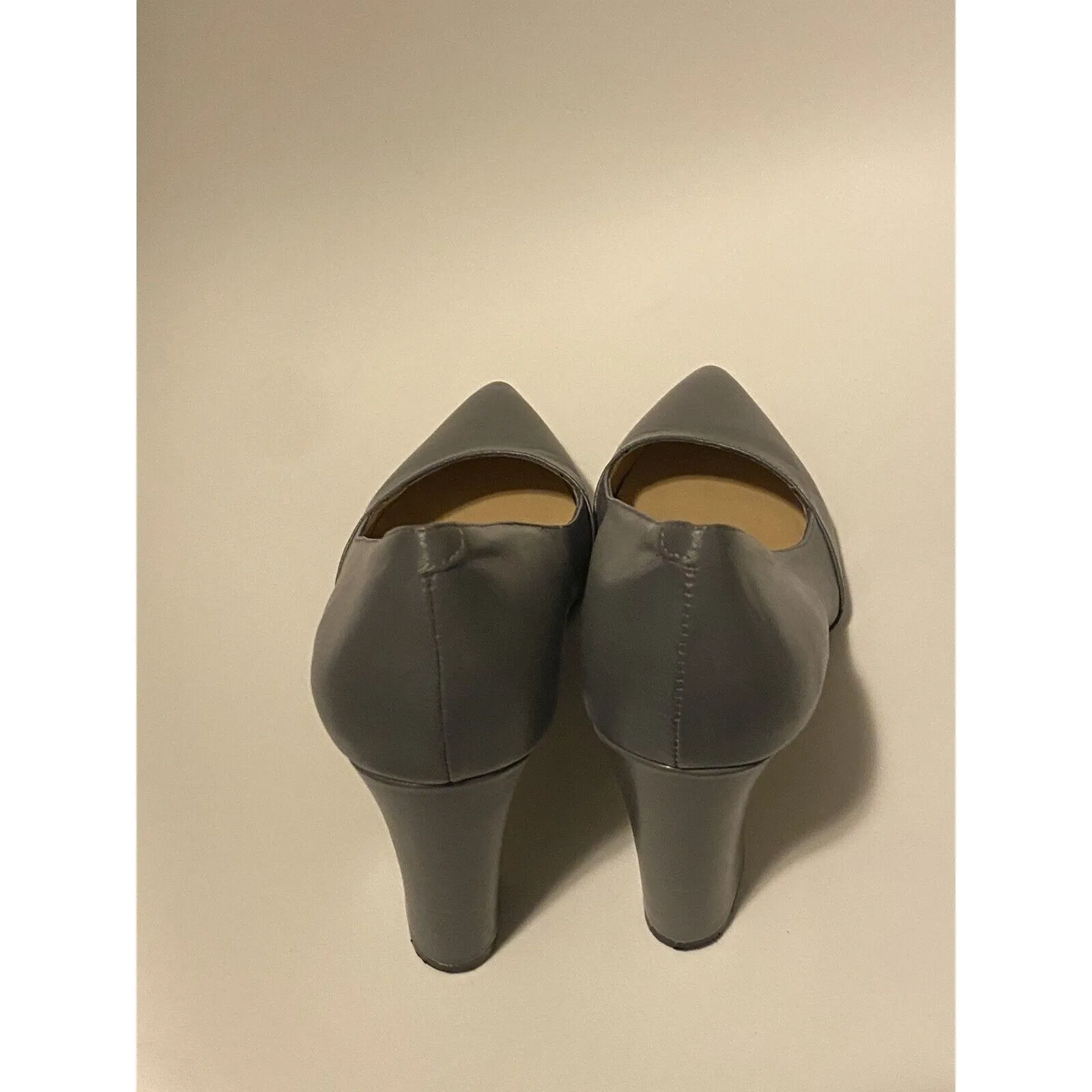 Franco Sarto Abree Slate Grey Leather Pump 8M Office  Dressy 8.5 - Image 6