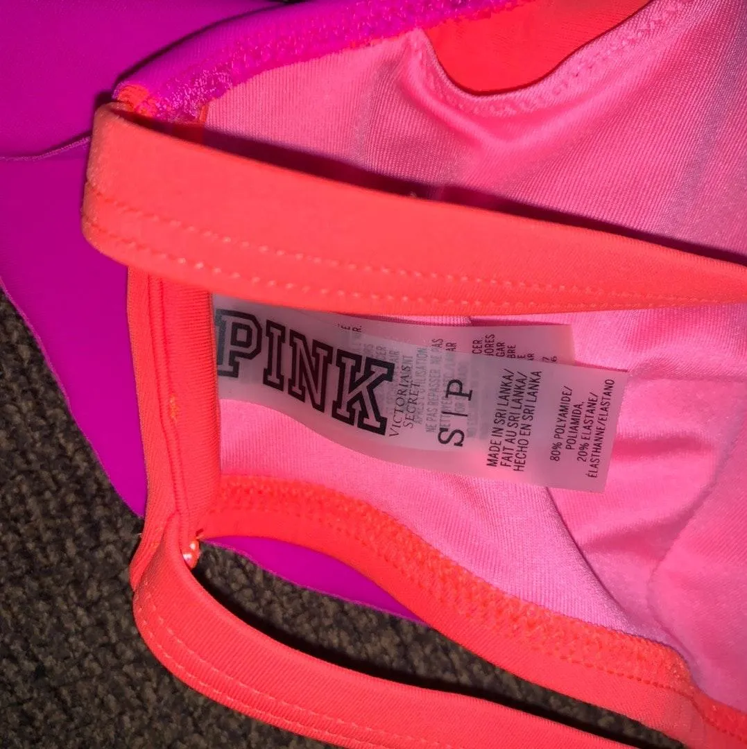 PINK VS  Ruffle bandeau Racerback bikini Top - Image 4