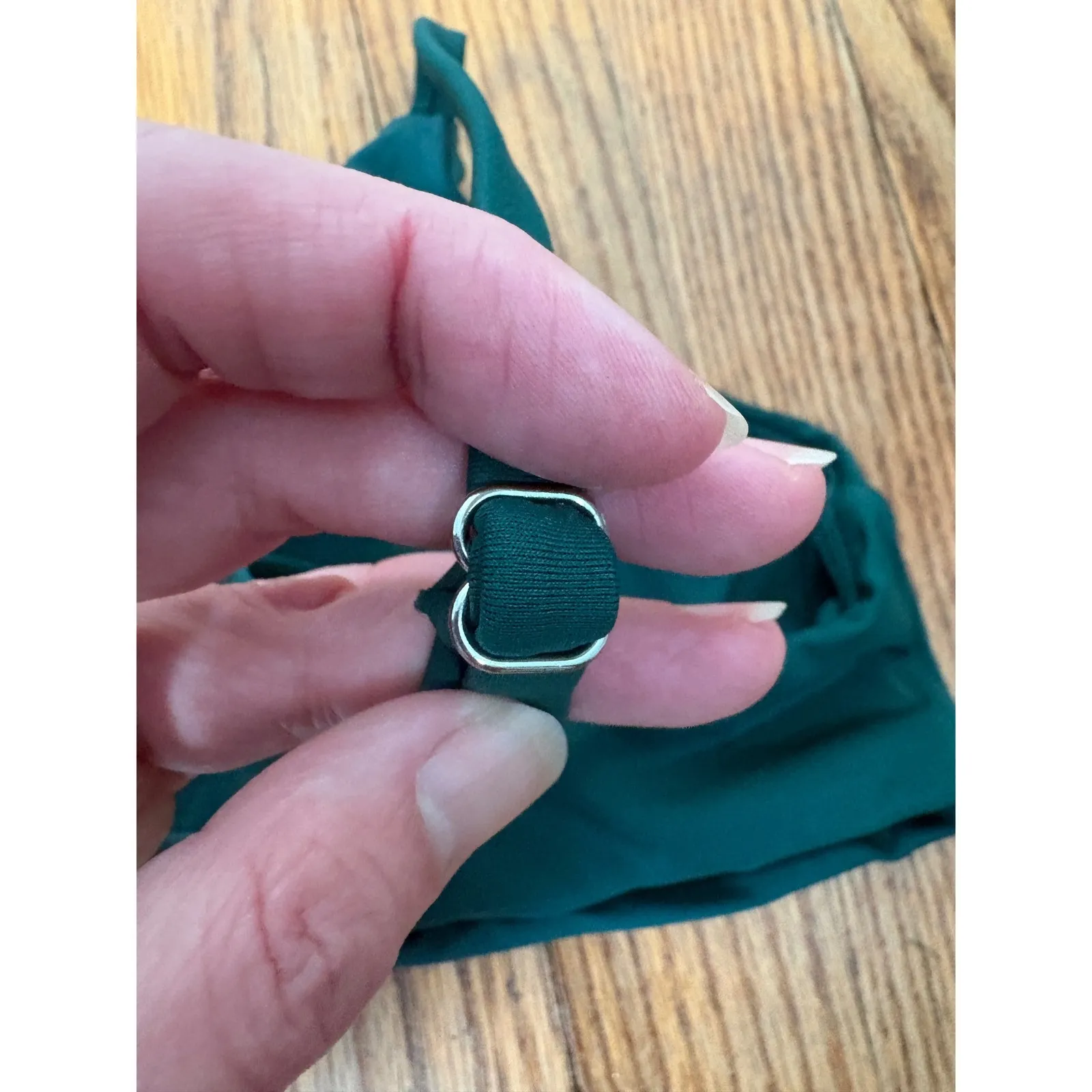 Andie Santorini Bikini Top Cascade Green Size L NWT - Image 5