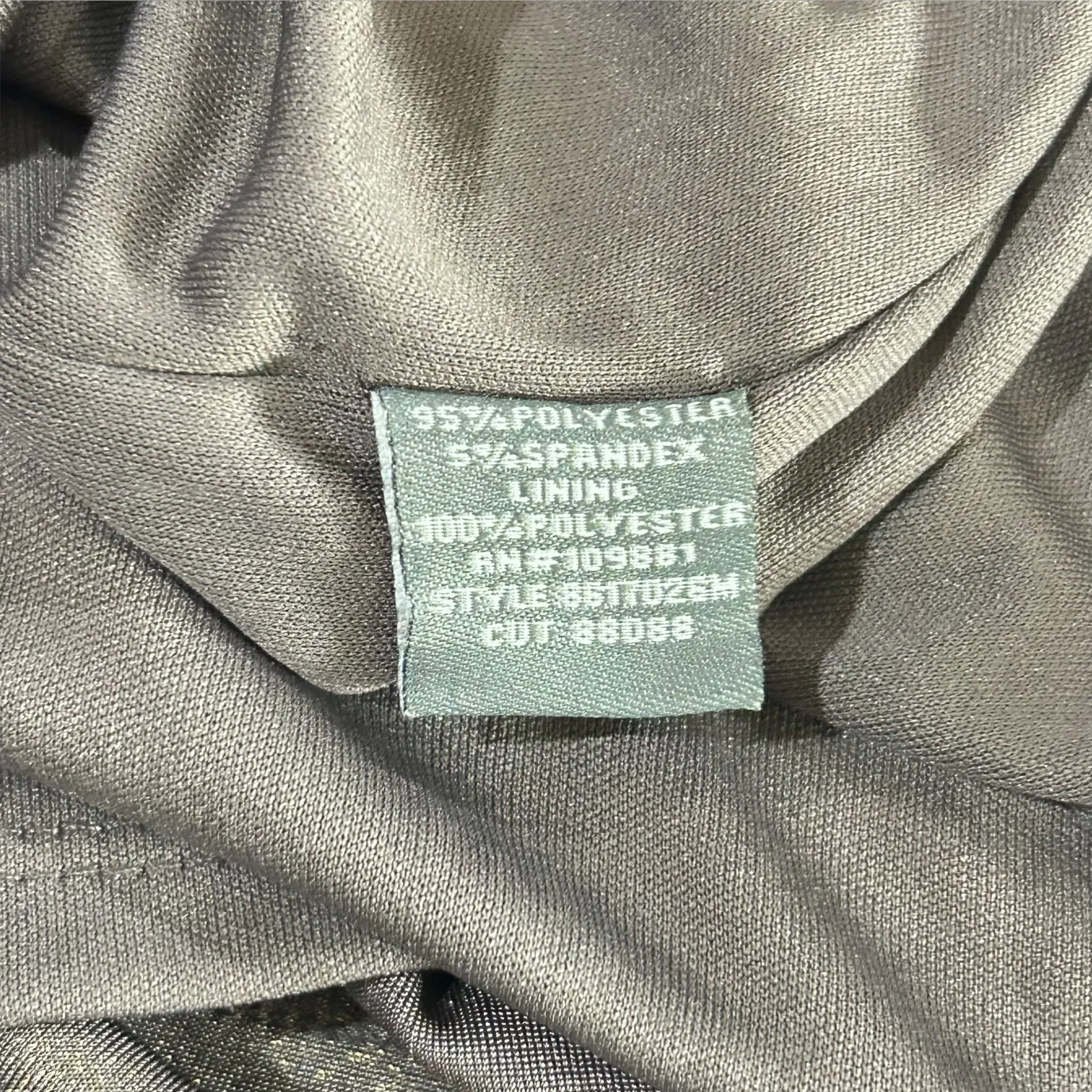 NEW Donna‎ Ricco Dress Womens Metallic 14 Twist Front Midi Party Cocktail - Image 9