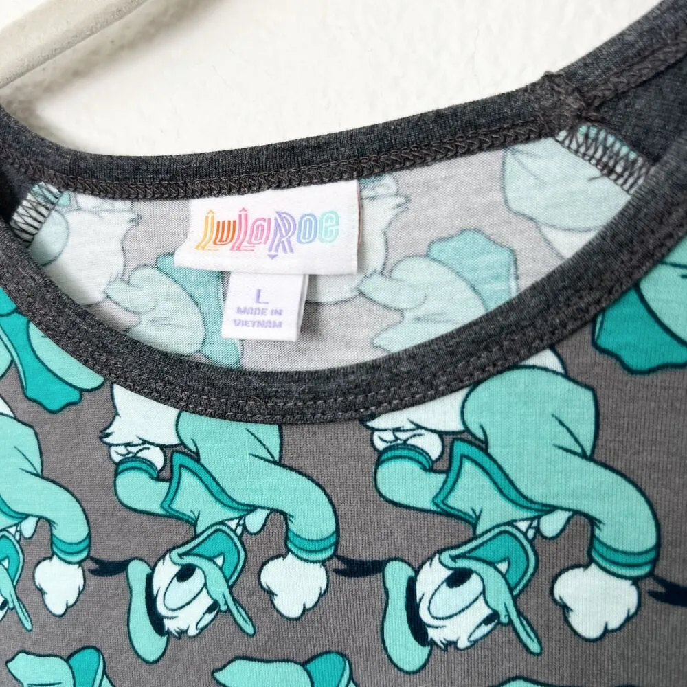 [Lularoe] Disney Donald Duck Randy Raglan Sleeve Crew Neck T-Shirt Size Large L - Image 11