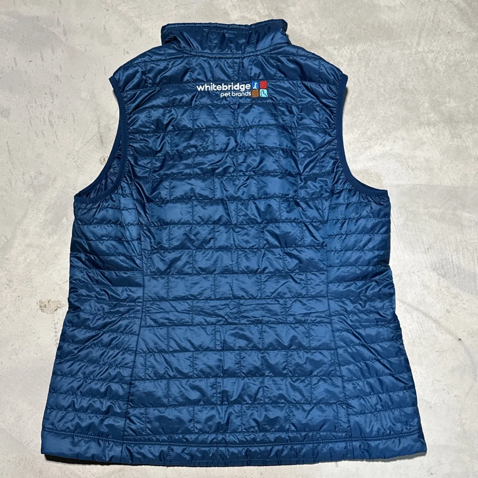 Patagonia Nano Puffer Primaloft Vest Jacket Blue Women's SZ XL Company Logo - Image 6