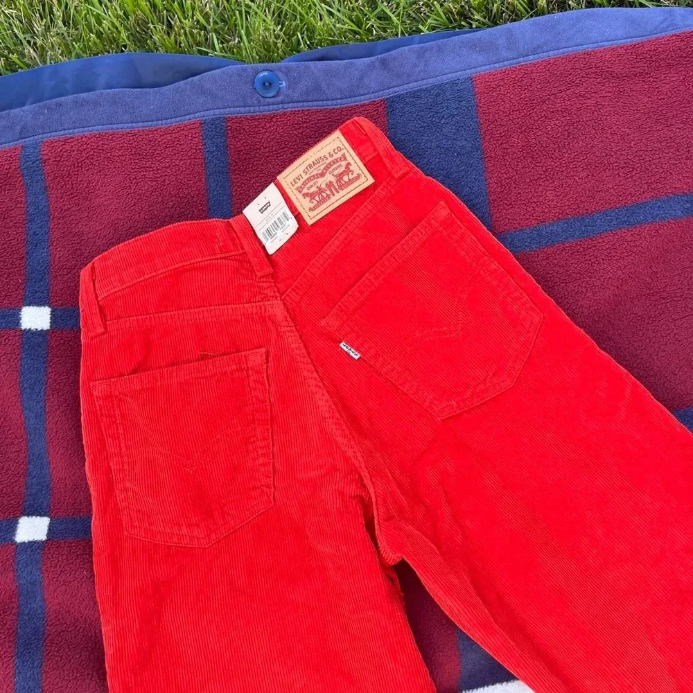 NWT Levi's ‘94 Baggy Valliant poppy burnt orange straight leg corduroy pants 24” - Image 4