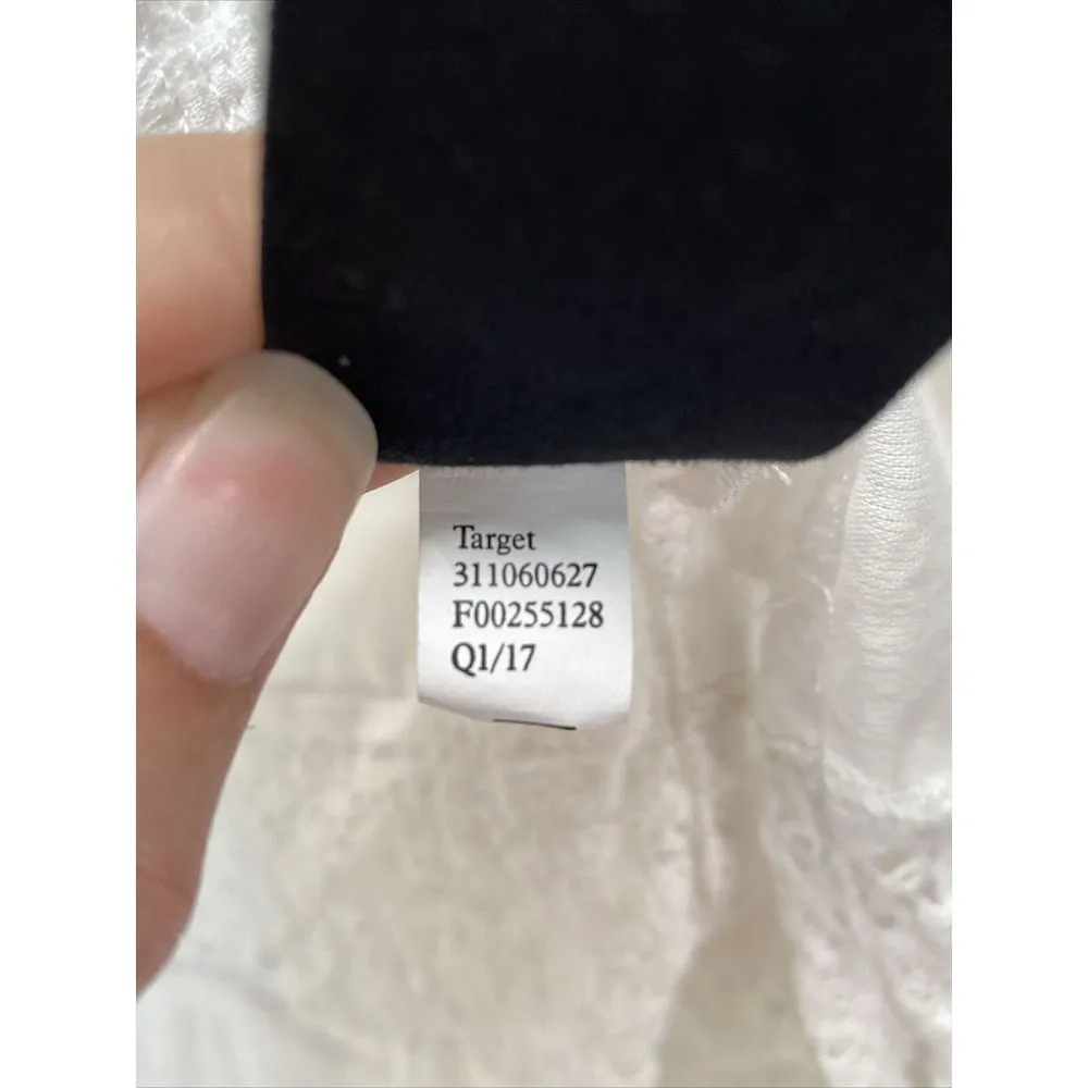 Who What Wear Womens Sz M/L‎ White 100% Cotton Open Front Cardigan Kimono - Image 5