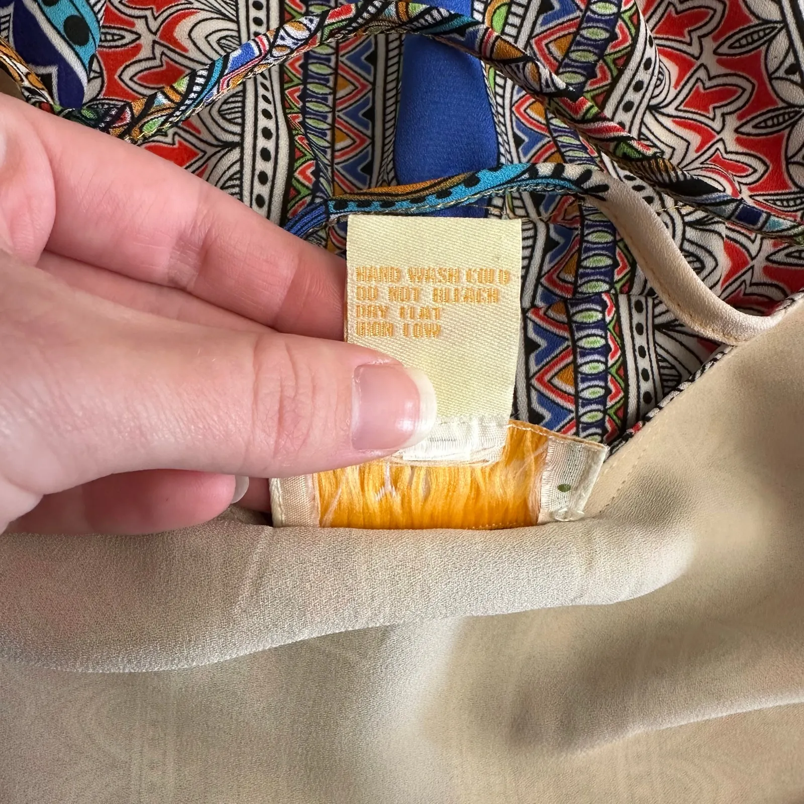 Lucy &‎ Laurel Women’s Size 8 Boho Tribal Print Mini Dress Adjustable Straps - Image 9