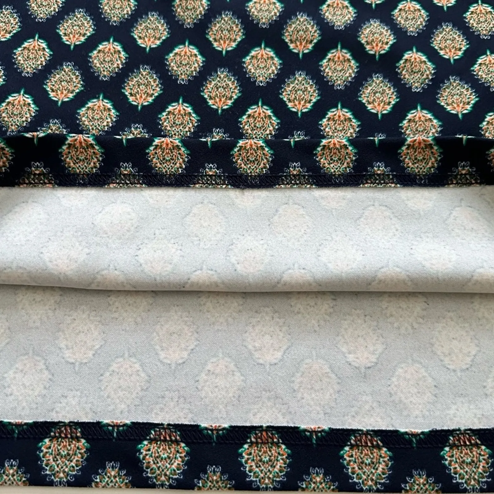 Banana Republic Factory Dress Blue Print Sleeveless Back Cut Out Shift Small - Image 9