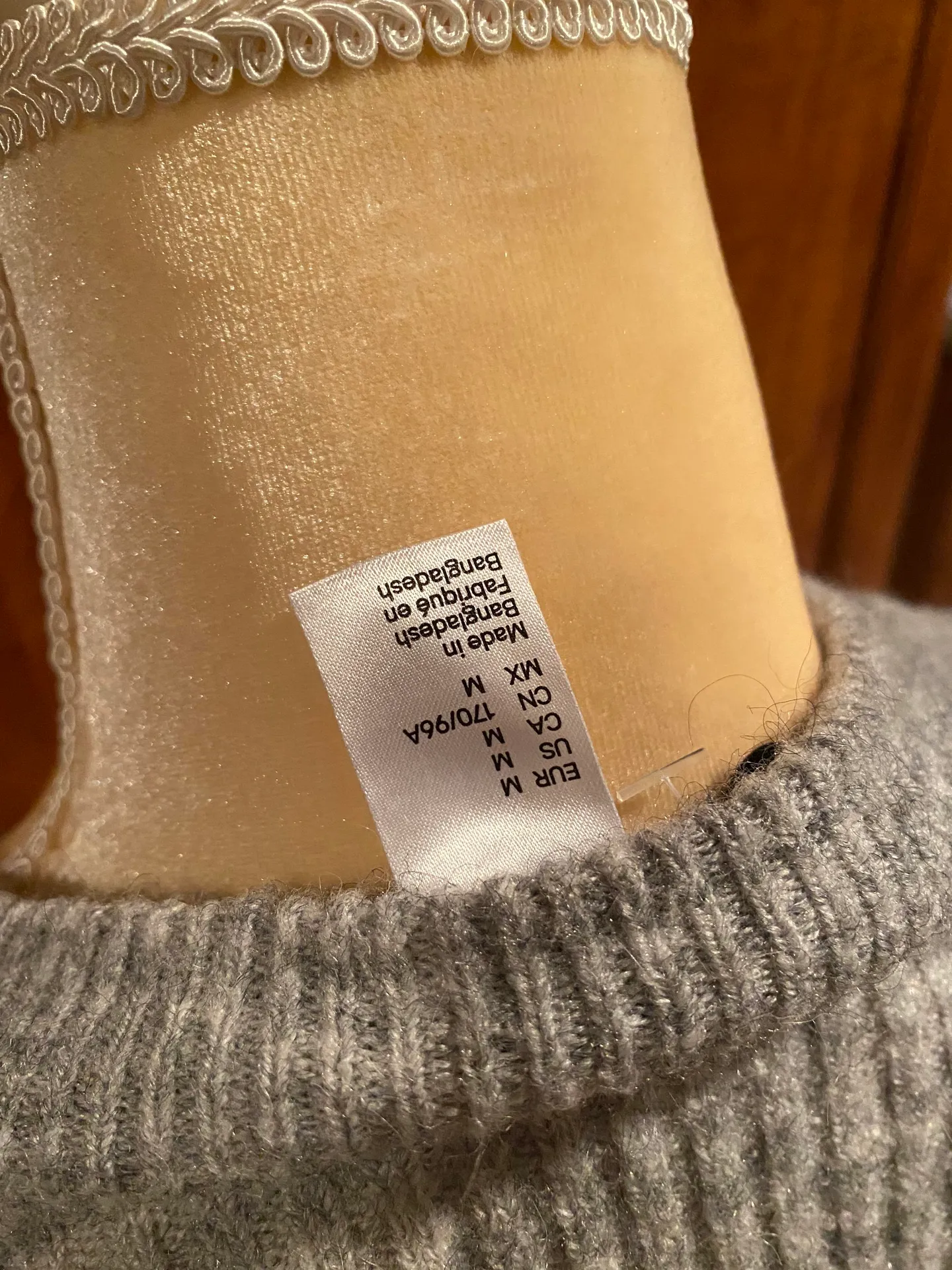 Divided Gray Sweater Zip Up Jacket - Image 3