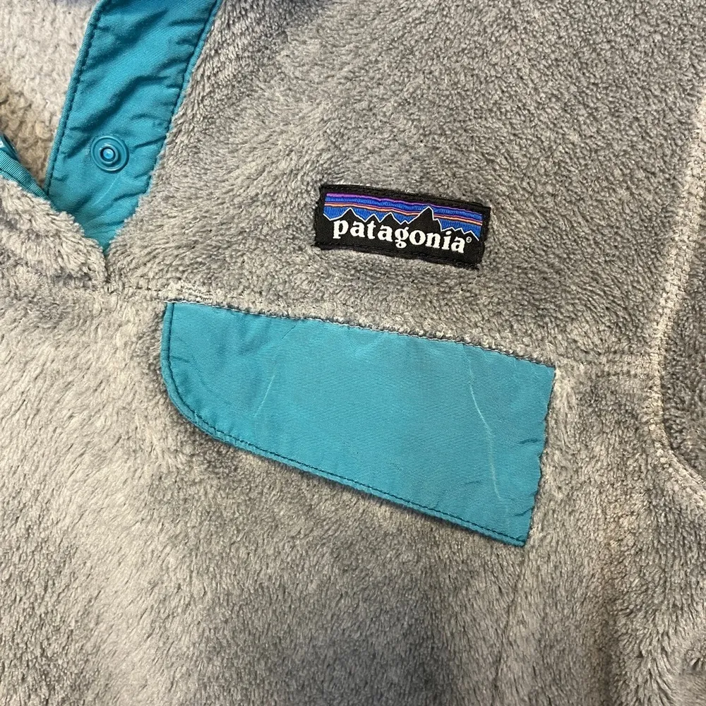 Patagonia Women’s Retool Snap-T Fleece X-Small Grey Teal - Image 13