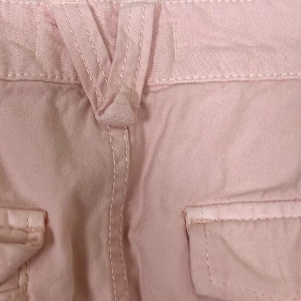 Madewell Garmet‎ Dyed Low Slung Straight Leg Pink Cargo Jeans Size 26 (K5) - Image 4