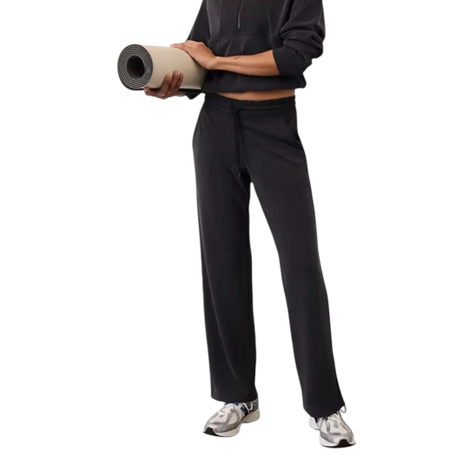 Athleta Seasoft Mid Rise Straight Pant Black Size Large - Image 10