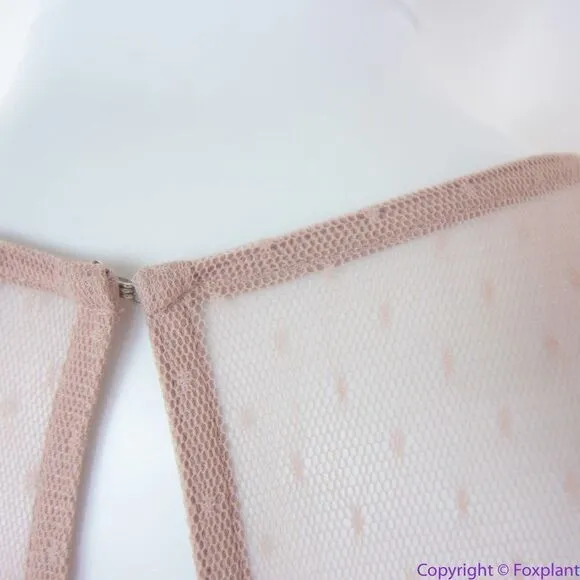 NEW Express dusty pink lace sleeveless mini dress with‎ keyhole back, 12 - Image 12